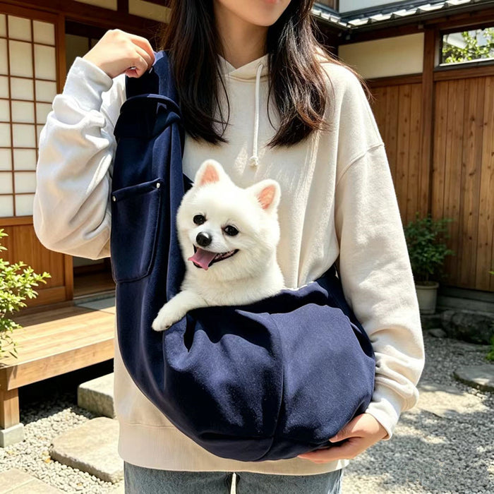 Sac bandoulière de transport pour chat
