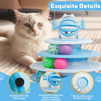Tour à balles pour chat