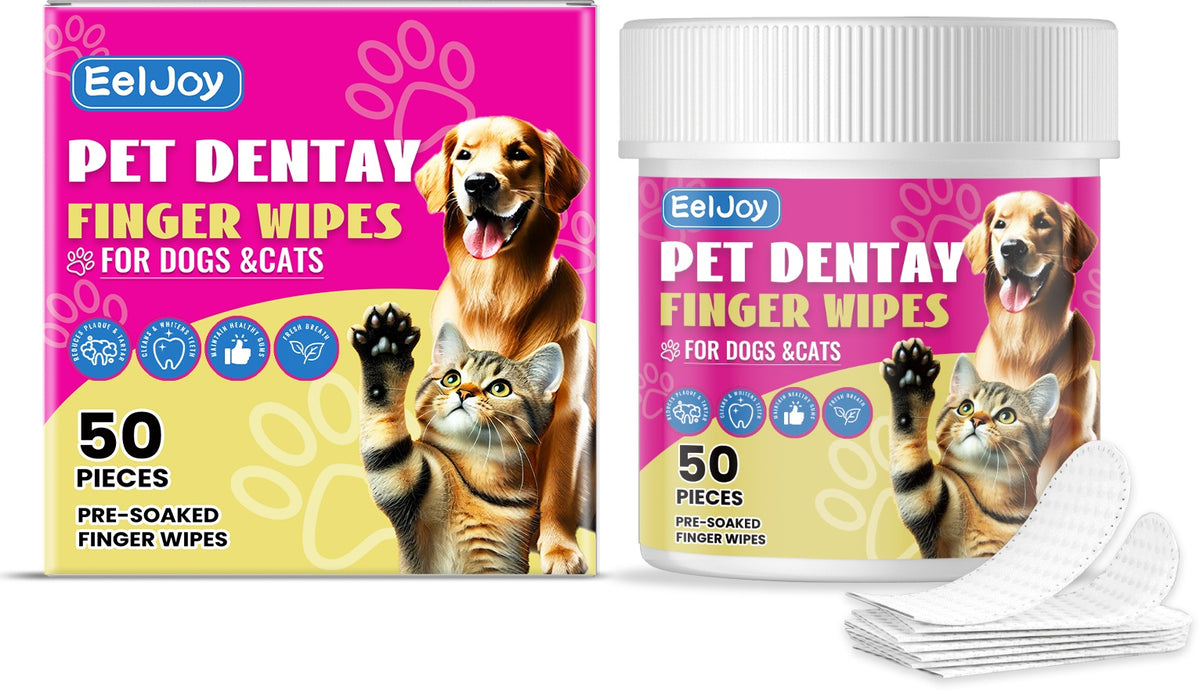 Lingettes dentaires doigtier pour animaux