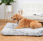 Matelas en mousse mémoire et peluche pour chien