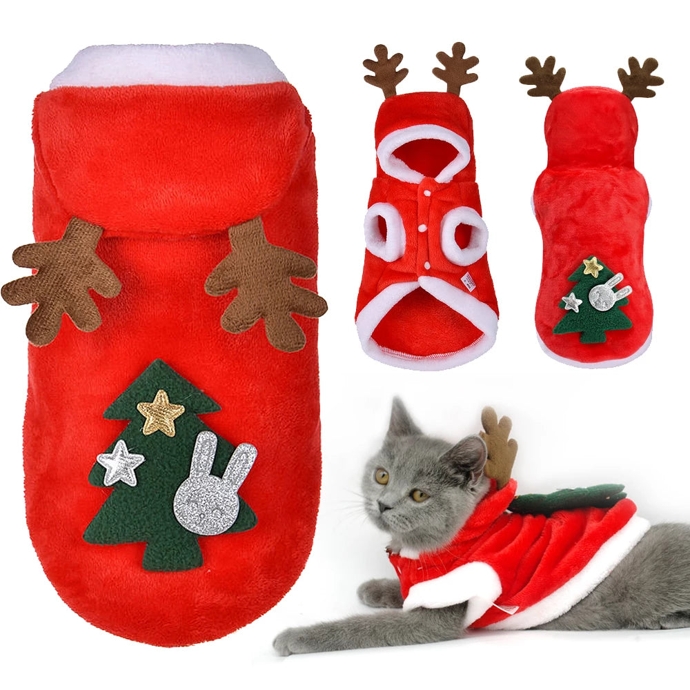 Santa Claus dog costume