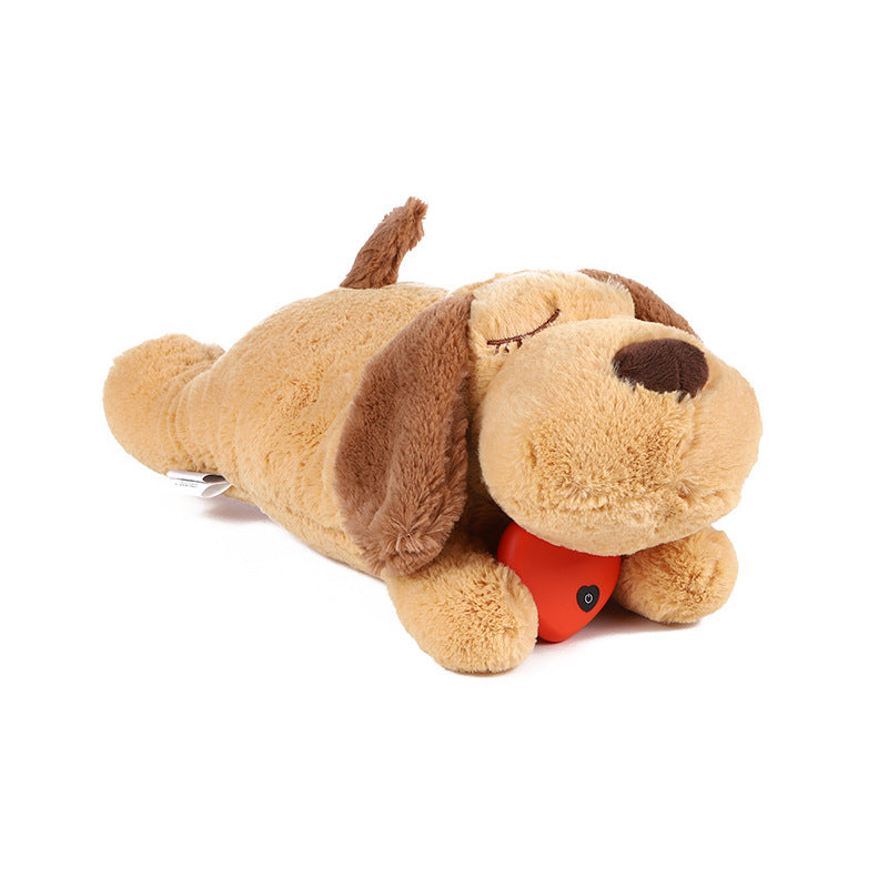 Peluche apaisante à battement de cœur pour chiot