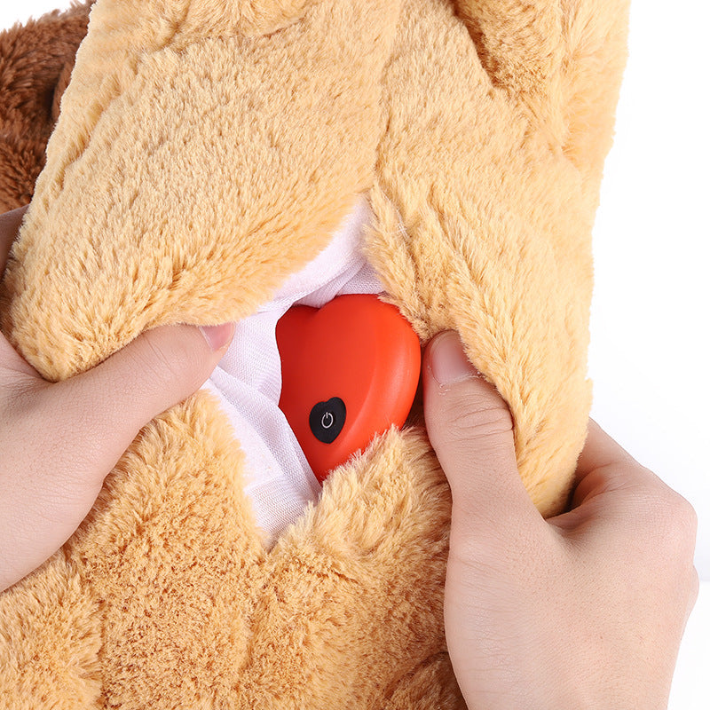 Calming heartbeat plush for puppies