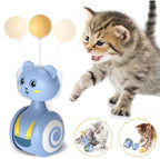 Feather wobble toy for cats