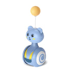 Feather wobble toy for cats