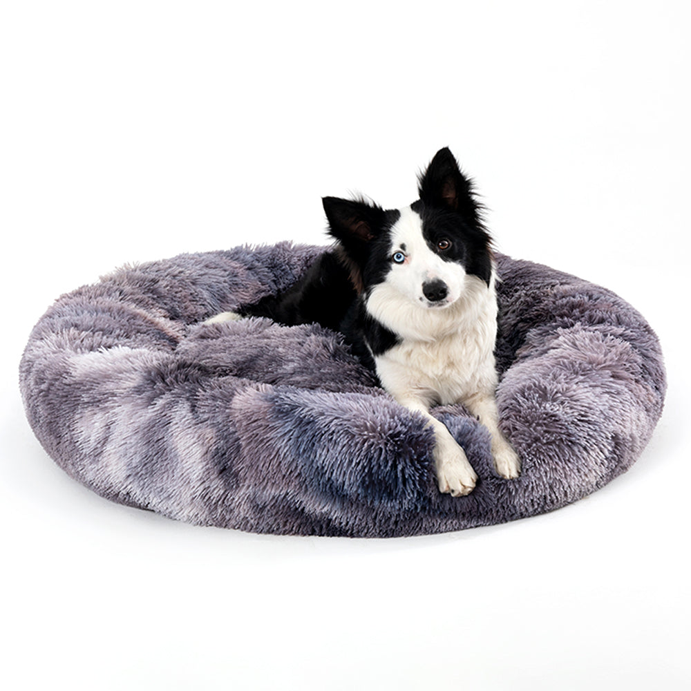 Lit beignet apaisant en peluche