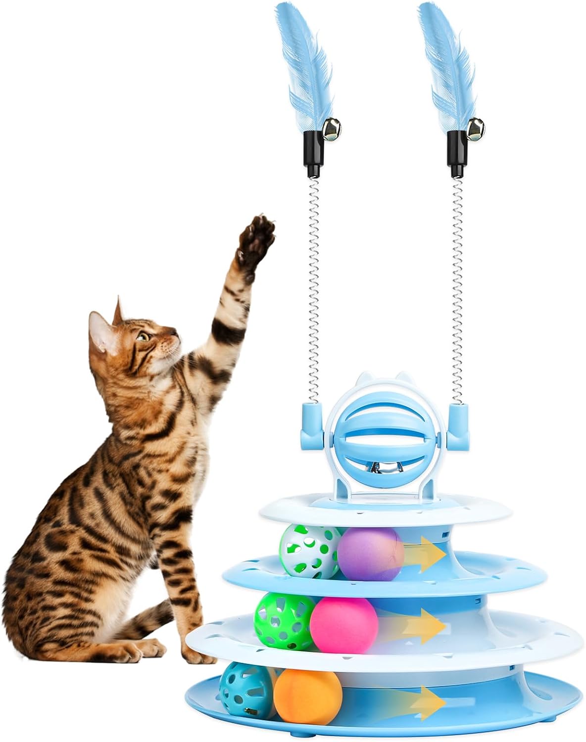 Tour à balles pour chat