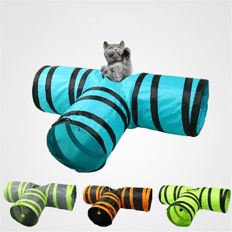 Tunnel pliable pour chat