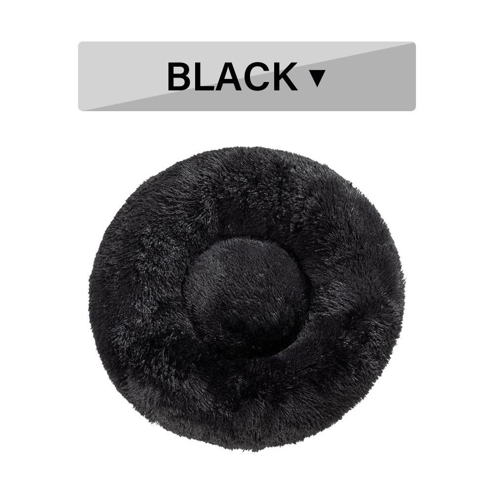 Lit beignet apaisant en peluche