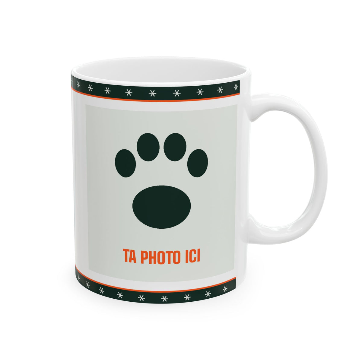 Tasse personnalisée avec la photo et le nom de ton animal