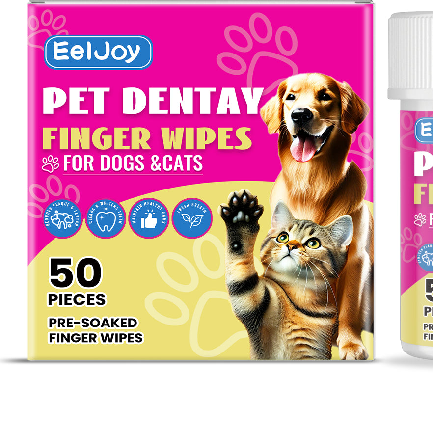 Lingettes dentaires doigtier pour animaux