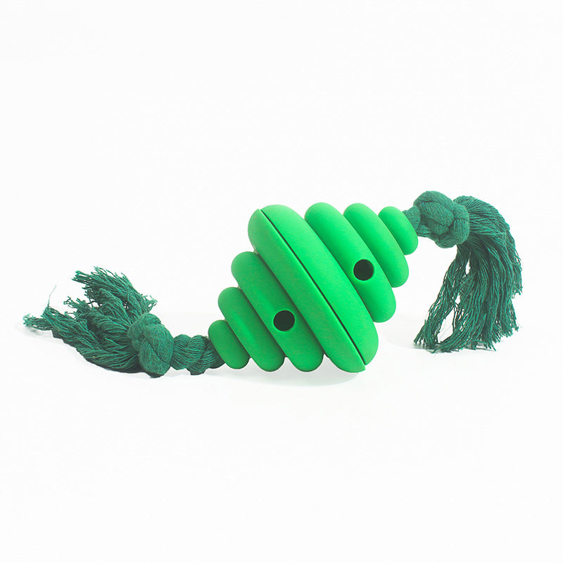 Balle avec corde pour chien