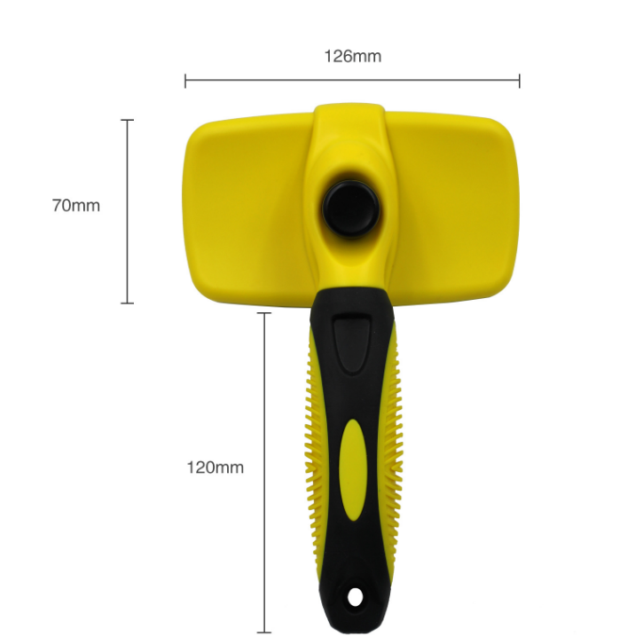 Brosse autonettoyante pour chien et chat