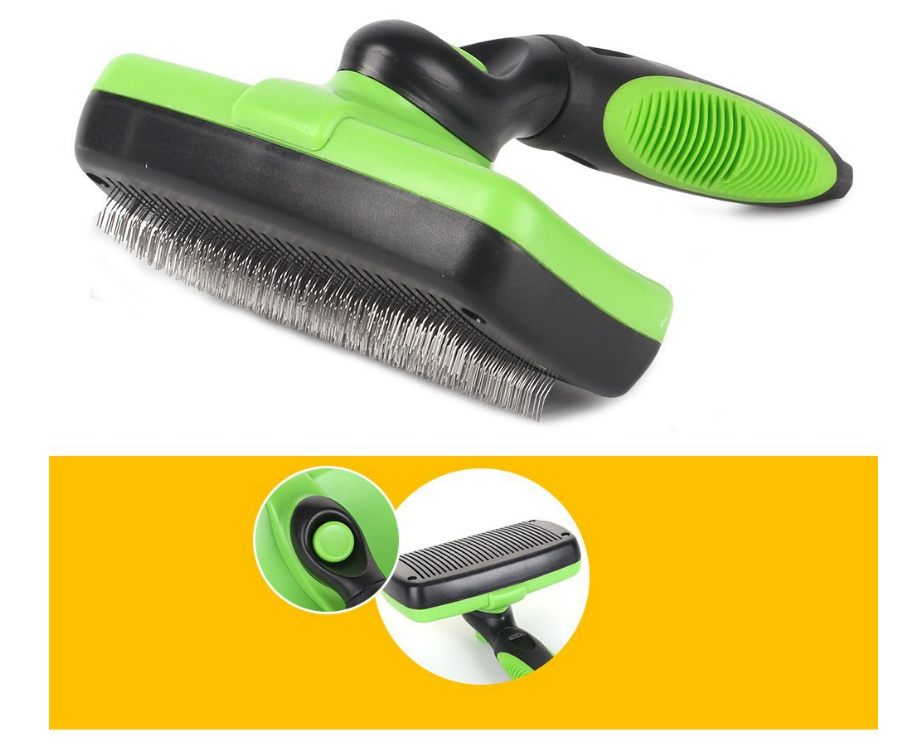 Brosse autonettoyante pour chien et chat