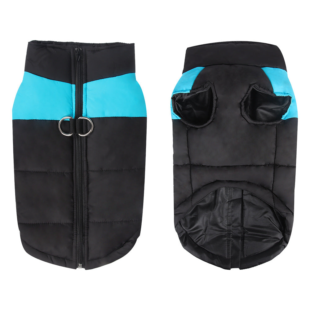 Veste matelassée pour chien, bleu