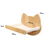 Tablettes murales en pin pour chat