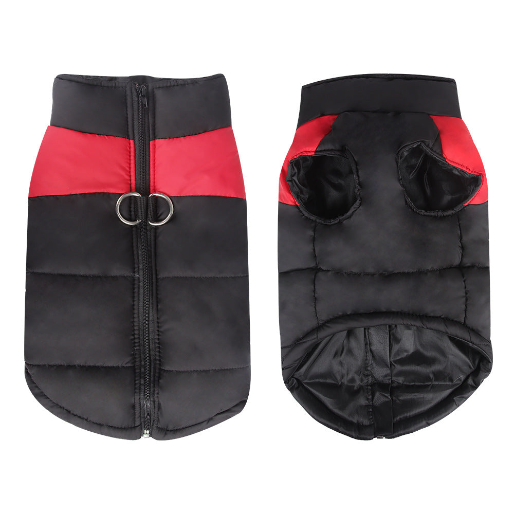 Veste matelassée pour chien, rouge