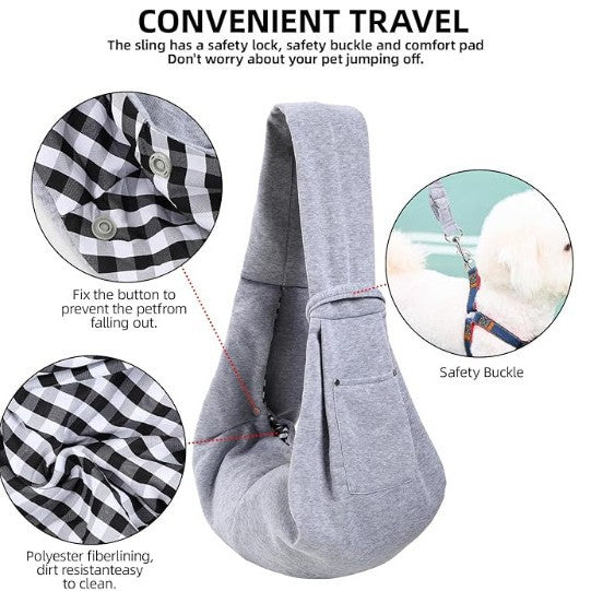 Sac bandoulière de transport pour chat
