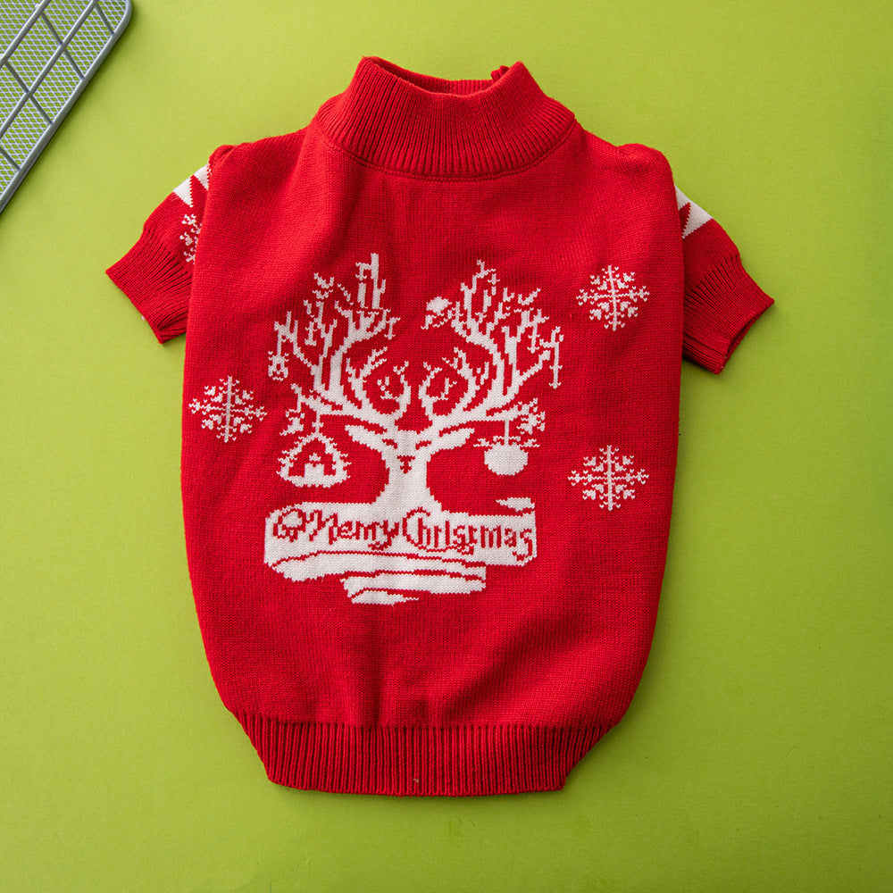 Pull de Noël, motif renne