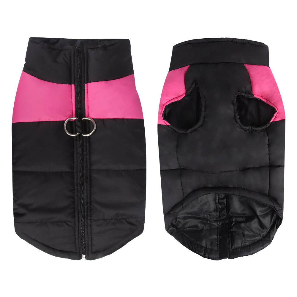 Veste matelassée pour chien, rose