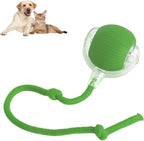 Interactive rope ball for dogs and cats