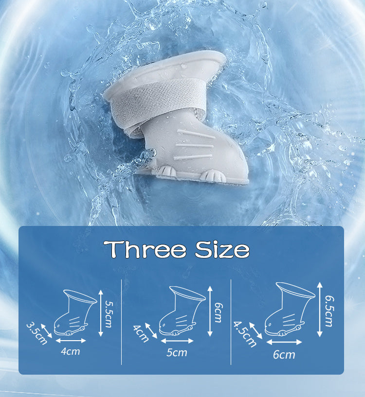 Trois tailles de bottes