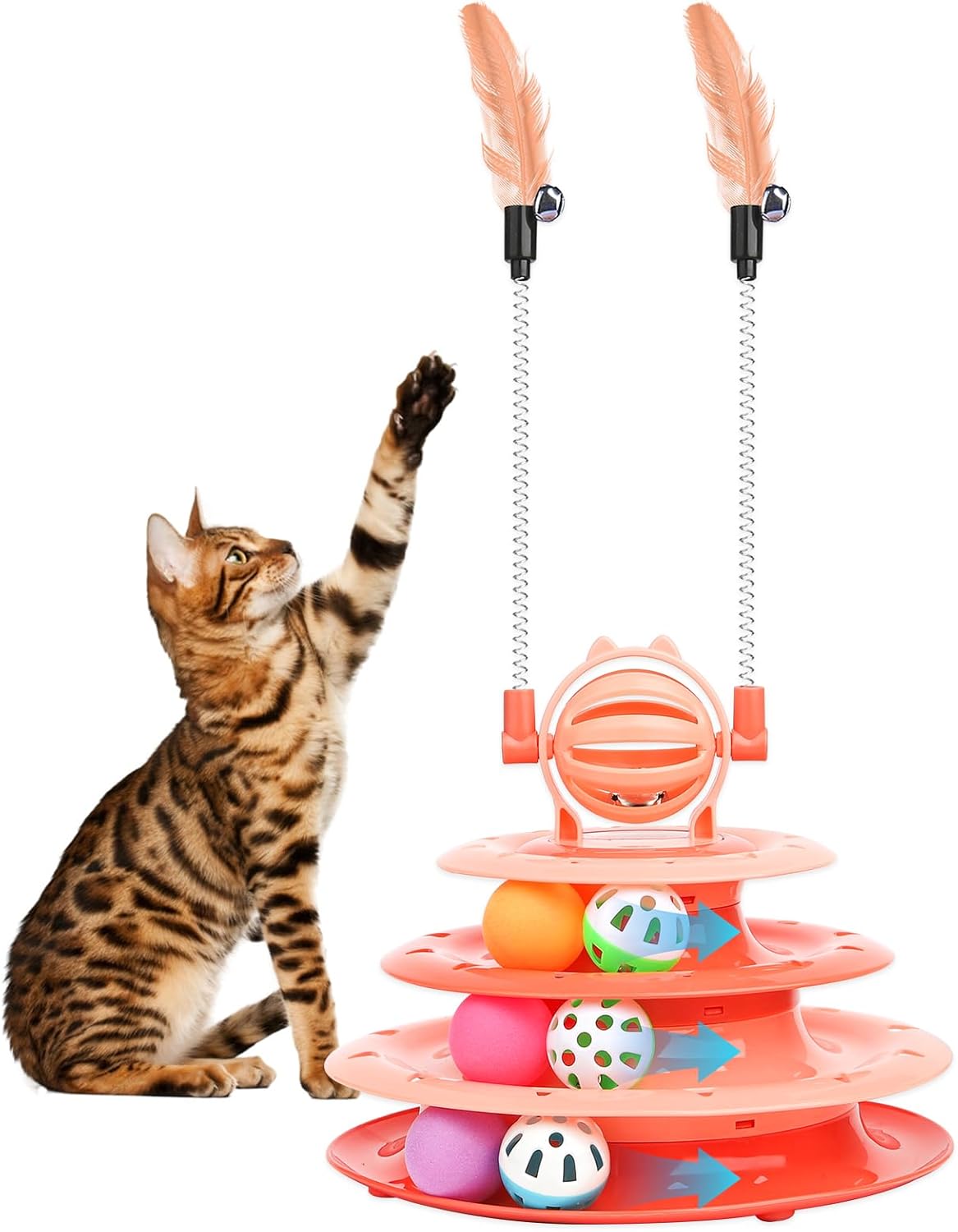 Tour à balles pour chat