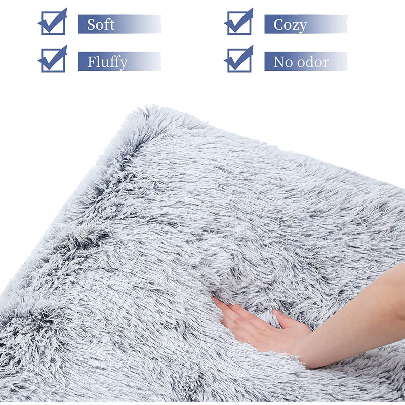 Matelas en mousse mémoire et peluche pour chien
