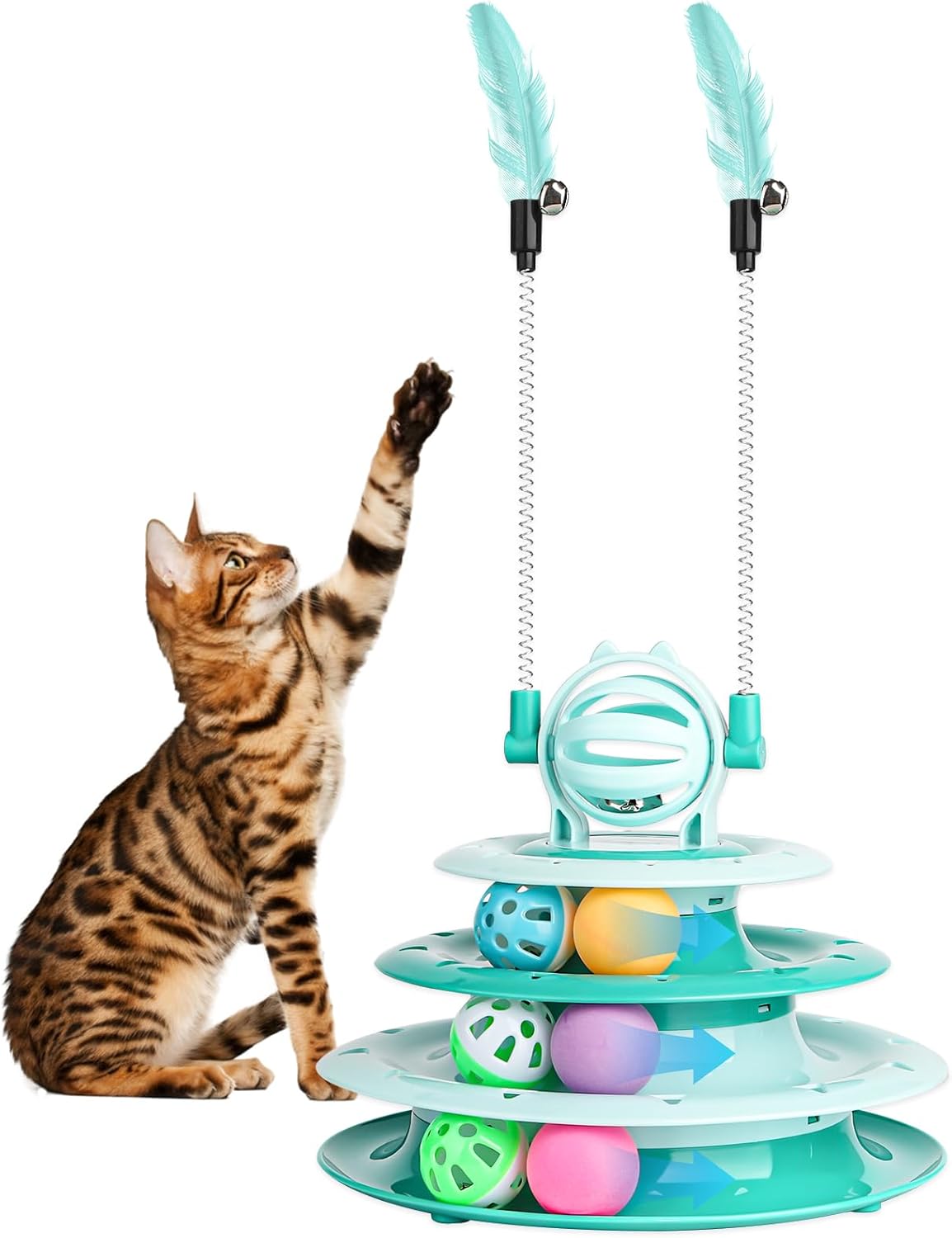 Tour à balles pour chat